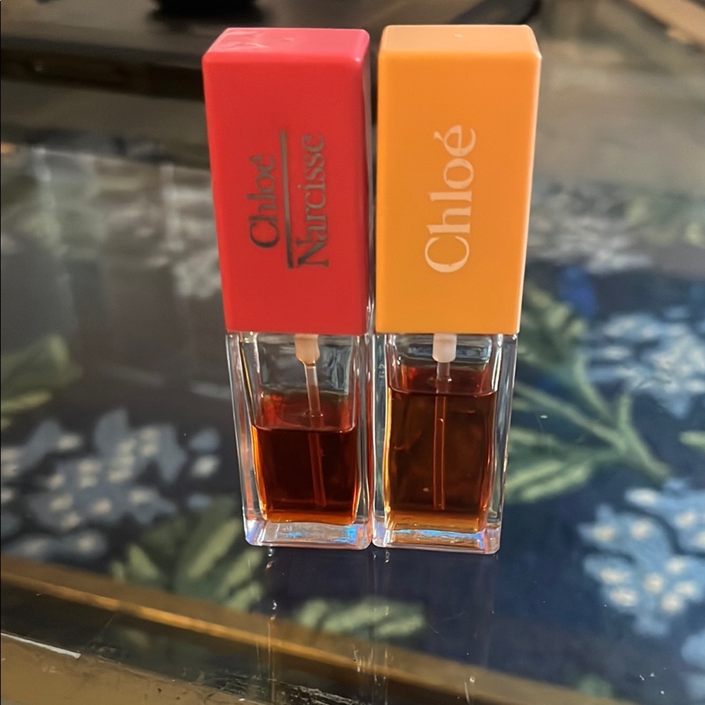 Chloé vintage Perfume Duo - Coral and Peach
